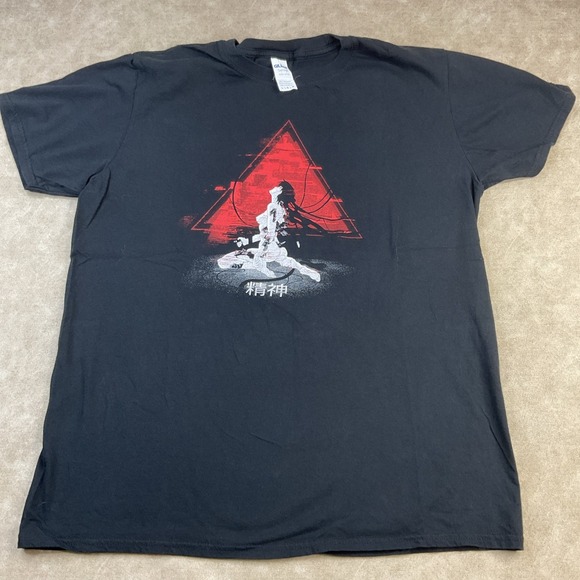 Vintage Ghost In the Shell Anime T-shirt Y2K Graphic Tee Short Sleeve Men Sz L - Picture 5 of 6